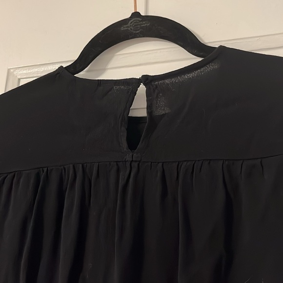 Simple viscose light short sleeve black blouse H&M - Picture 4 of 4